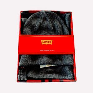 Men's Levi Logo Beanie & Scarf Set